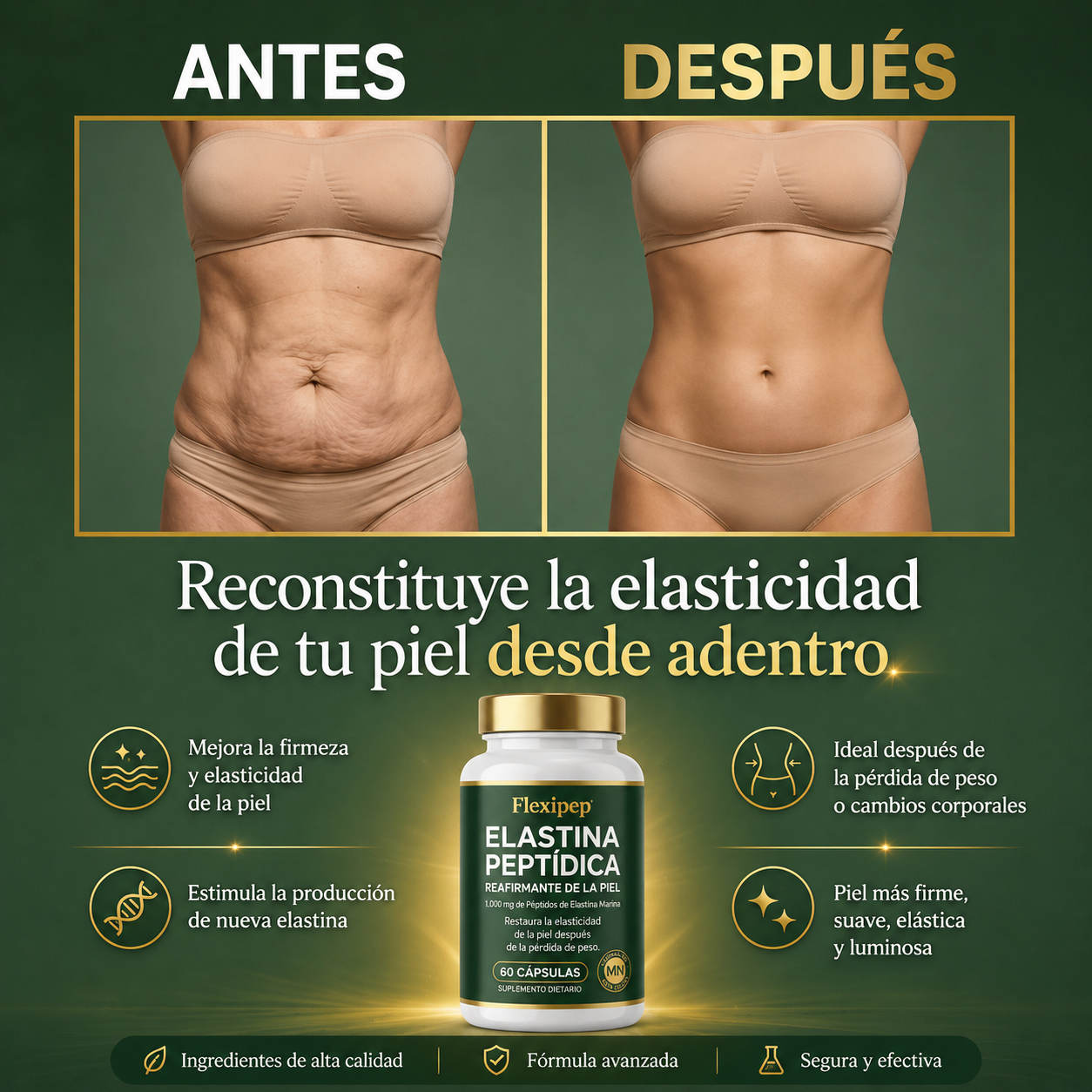 Fexipep - Reafirmante de la piel con Péptidos de Elastina